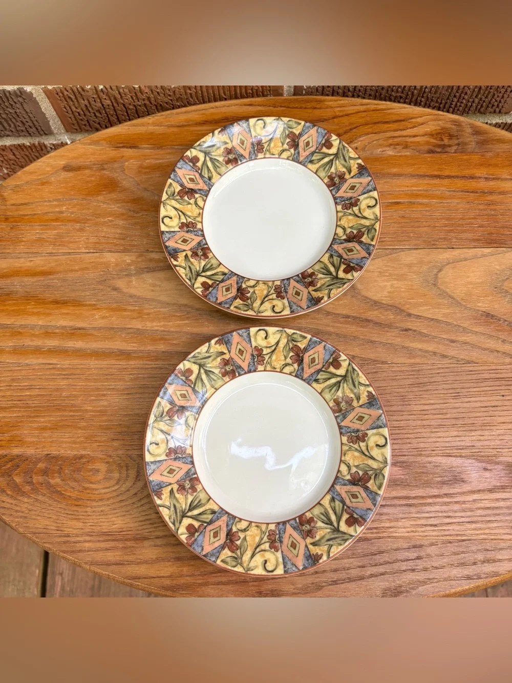 Royal Doulton Everyday Cinnabar Plate bread saucer 6” Set of 2 T. C. 1217